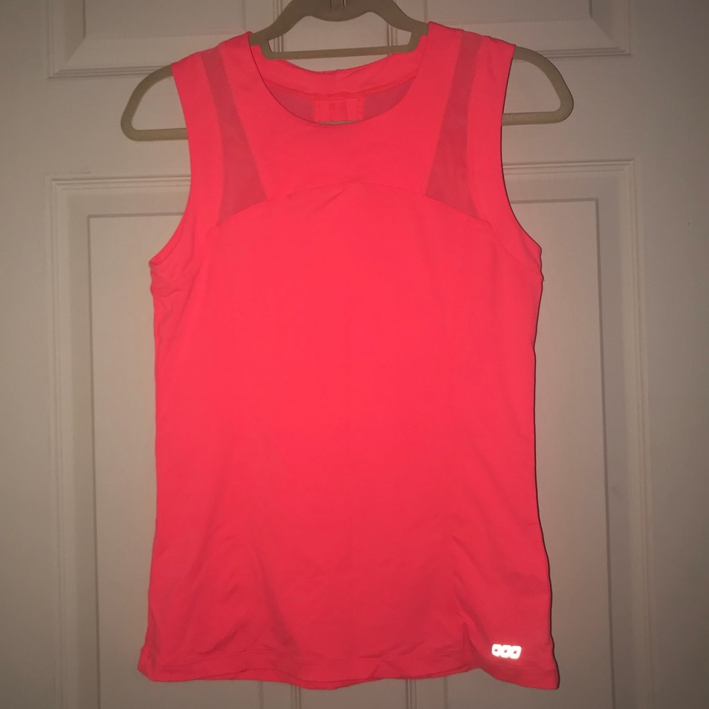 Lorna Jane Neon Coral Muscle Tank